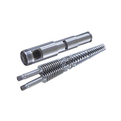 China Twin Conical Screw Barrel For Extrusion Machine For Blow Film Granulator for sale