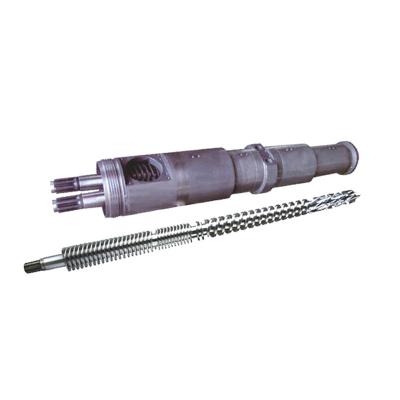 China 2.0-3.0mm Conical Twin Screw Barrel With Chrom Plating For PVC Process for sale