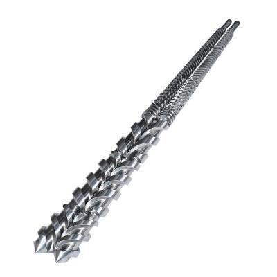 China AISI4140 Conical Twin Extruder Screw Barrel For PVC Pipe Extruder Machine for sale