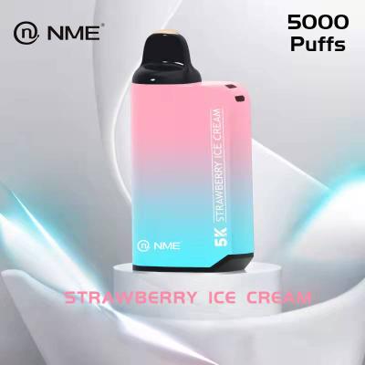China E Juice 12ml Disposable Vape Rechargeable 5000Puffs 950mAH Stainless Steel Texture for sale