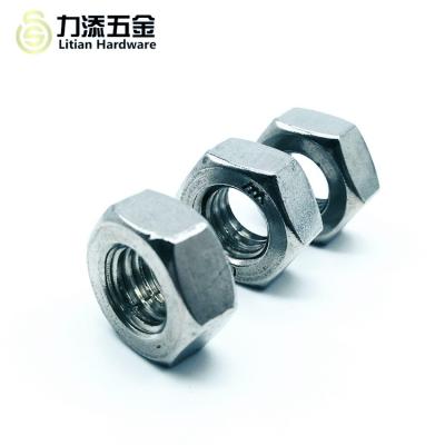 China Stainless Steel Metal Hex Nut DIN934 DIN439 M1.6 M2 M3 M4 M6 M8 33mm for sale
