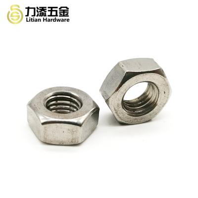 China Grade 10.8 Metal Hex Nuts Lock Nut M5 M9 M12 DIN934  Nickel Plated for sale
