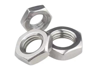 China M10 Hexagon Nut Din 934 , M3 Internal Coarse Seal Brass Stainless steel Hex Nut for sale