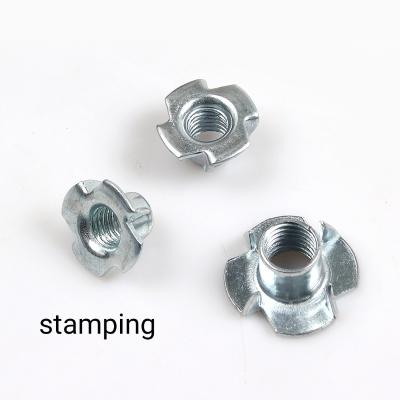 China T-nuts Block Hole Sliding Tee Slot Four Claw T Nut for sale