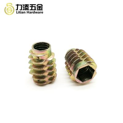 China OEM Hex Drive Threaded Inserts , M4 Wood Furniture Screw Inserts for sale