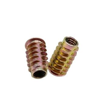 China BS Wood Insert Lock Nut M8 Nuts Flat Head Trapezoid For Wood Furniture for sale