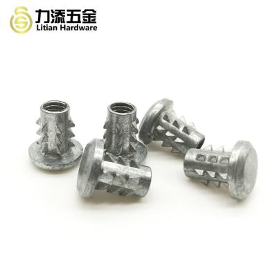 China Polished Anchor Nuts Furniture Threaded Inserts For Wood M3 M4 M5 M6 M8 for sale