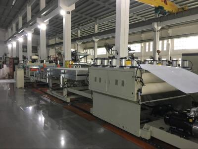 China PE / PP / PC Hollow Grid Sheet Extrusion Line Making Machine Grey Machine Color for sale