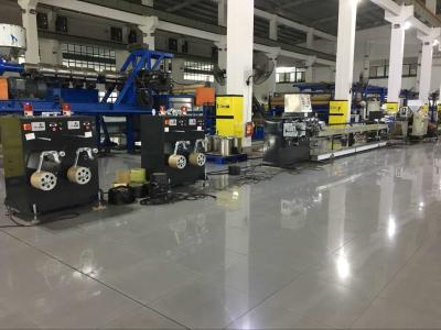 China Yellow Machine Color Plastic Strap Making Machine 0-120m/Min Line Speed for sale