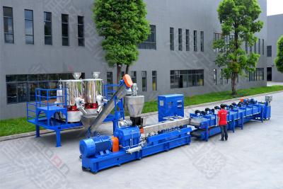 China Co Rotation Screw Design Plastic Recycling Pellet Machine Recycling Granulator Machine for sale