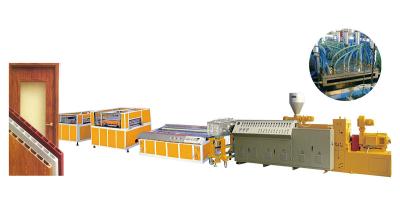 China Pvc Door Profile Plant Plastic Profile Extrusion Machine With CE Certificate for sale