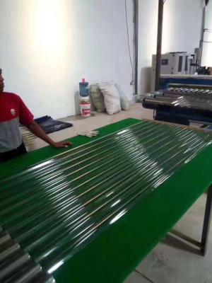 China Twin Screw Roofing Sheet Making Machine With PET Flakes Material High Efficient for sale