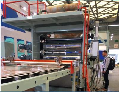 China Double Screw Plastic Profile Extrusion Machine For PVC Artificial Marble Sheet for sale