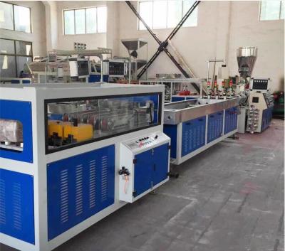 China 4 Cavities PVC - U Electric Conduit Pipe Extrusion Machine , Four UPVC Pipe Production Line 16-32mm for sale