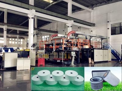 China Derrita la máquina no tejida soplada de la tela de los PP/la cadena de producción no tejida de Meltblown en venta
