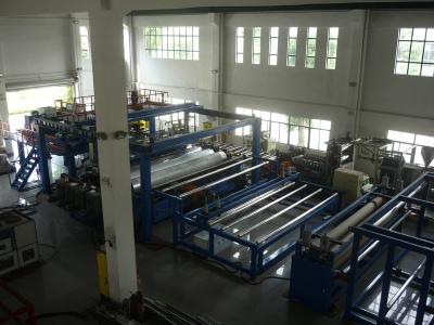 China 6000mm HDPE Waterproof Geomembrane Sheet Extrusion Machine , 1-3mm Thickness for sale
