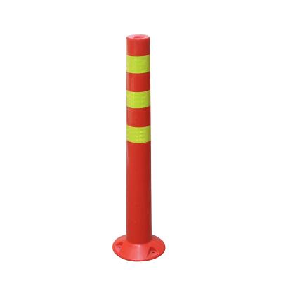 China Soft Unbreakable Flexible Bollard Traffic Delineator Warning Post for sale