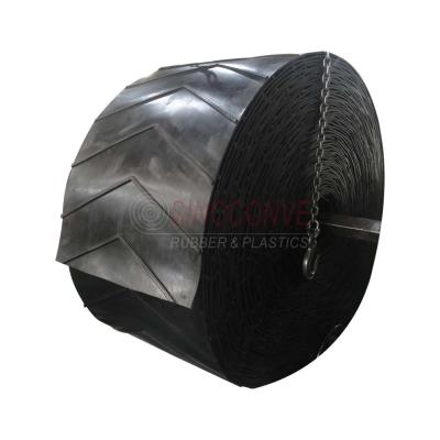 China V Type Cleat Chevron Conveyor Belt with 5Mm-15Mm Hight and ISO 9001 Certification for sale
