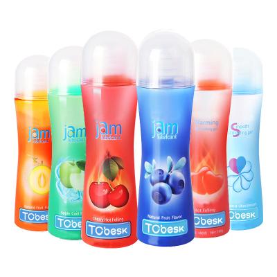 Chine 100 ml de lubrifiants sûrs pour le corps Fruits comestibles aromatisés Lubrifiant facile à nettoyer à vendre