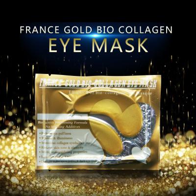 China Organic Natural Gold Collagen Eye Mask Anti-Wrinkle Removing Reduces Dark Circles for sale