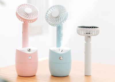 China 300ML Spray Nozzle Rechargeable Air Cooling Fan , 90° Shake Head Usb Handheld Fan for sale