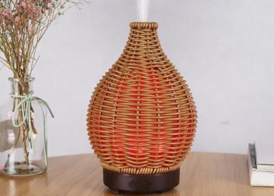 China 100ml Emulated Rattan Hollow Household Ultrasonic Aroma Diffuser Humidifier for sale