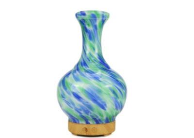 China difusor de vidro leve colorido do aroma do humidificador da aromaterapia do vaso do agregado familiar 100ml à venda