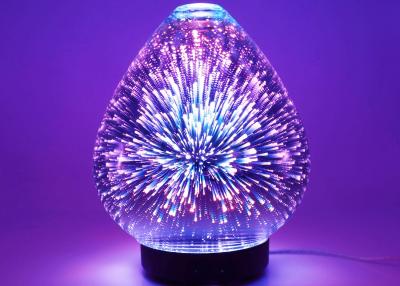 China 3d glass Aroma Diffuser fireworks ultrasonic cold fog humidifier essential oil aroma diffuser for sale