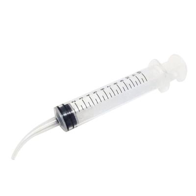 中国 ISO13485 Disposable Dental Supplies Plastic Medical Syringe 12CC 販売のため