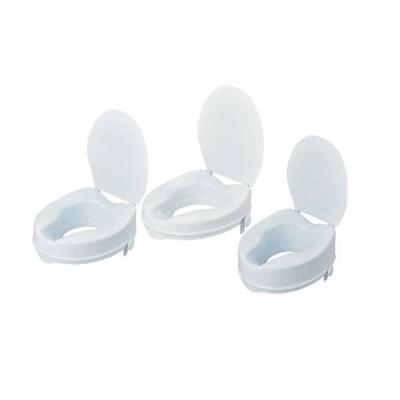 China Plastic Durable Medical Equipment Raised Toilet Seat , Lid And  Bucket For Commode Chair en venta