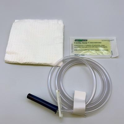 China Hospital disposable silicone enema bag set customizable one mas enema set for sale