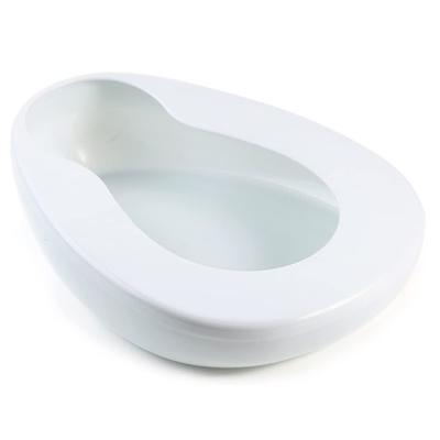 China Thick Bedpan for Women Men Bed Pan for Elderly Females Heavy Duty Bedpan for Men Hospital Home Bed Pan Emergency Device (White) for sale