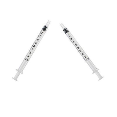 China Single Use Low Dead Space Single Use 1ML Luer Lock Syringe for sale