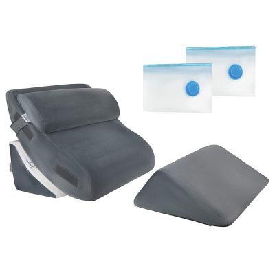중국 Orthopedic Bed Memory Foam Wedge Pillow Removable And Washable For Back 판매용