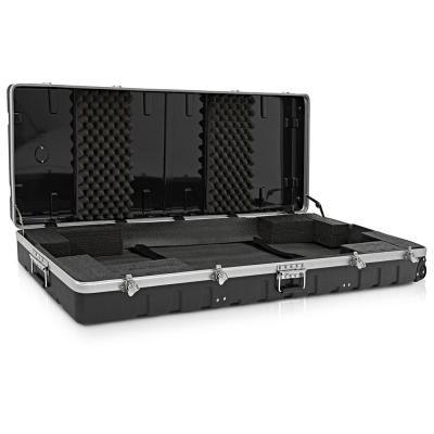 China Waterproof Hard ABS 88 Key Keyboard Case With Wheels for sale