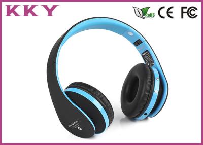 China Blue Red On Ear Headphones , Around Ear Bluetooth Headphones ABS / PC Material for sale