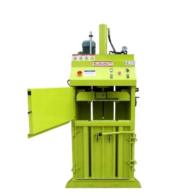 China Hotel factory supply recycling ship waste/wrapping small size vertical hydraulic waste paper/waste plastic compactor baler machine for sale