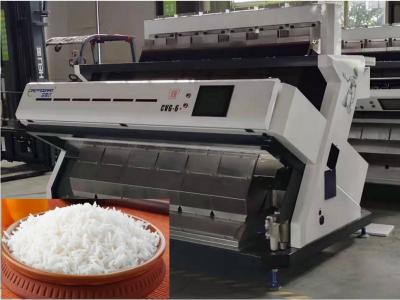 China 6 Chute CCD Rice Color Sorter Machine 220V / 50Hz With HD Camera for sale