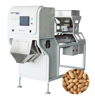China Peanut Color Sorter Machine , 0.5-1 T/H Belt Type Tea Sorting Machine for sale