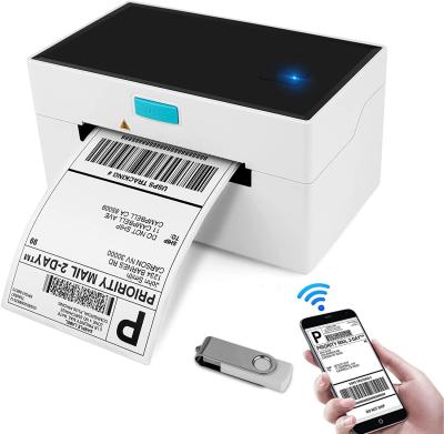 China Smart Desktop 110mm 4x6 Shipping Thermal Label Printer 160mm/S USB Bluetooth for sale