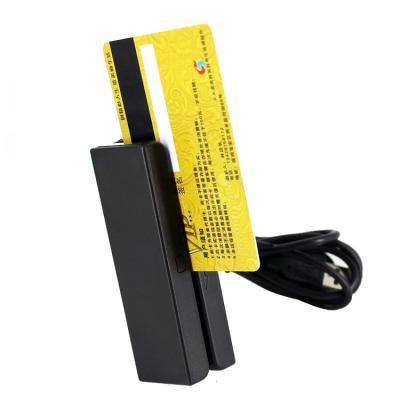 China MSR200 USB 3 Track Magnetic Stripe Card Reader DC5V POS Credit Card Reader for sale