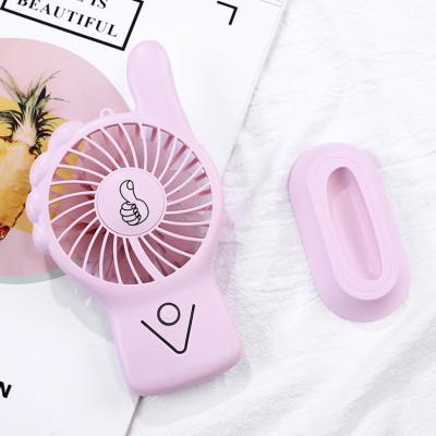 China Hot Selling Cute Cute Colorful Lights Mini Handheld Fan For Outdoor for sale