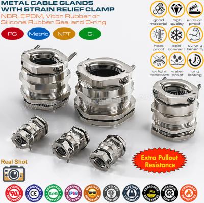 China Nickel-plated Brass IP68 Watertight G Thread Cable Gland with Traction Relief (Pull Relief) for Machines for sale