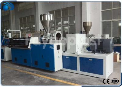China Conical Twin Screw Profile Extrusion Line For Wood Plastic Composite Profile for sale