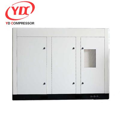 China Oilless Oil Injected Stationary Industrial Screw Air Compressor 15% Energy Efficient for sale