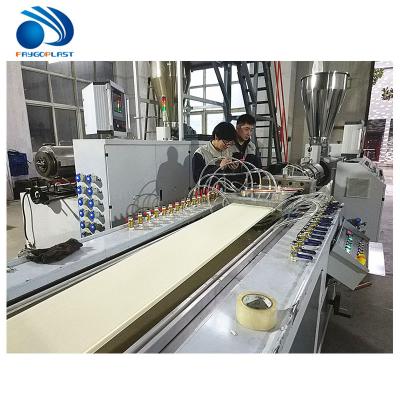 China Panel Making Plastic Profile Production Line , Ceiling Pvc Window Profile Extrusion Line for sale