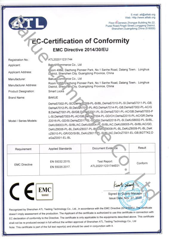 CE EMC - Bakue Commerce Co.,Ltd.