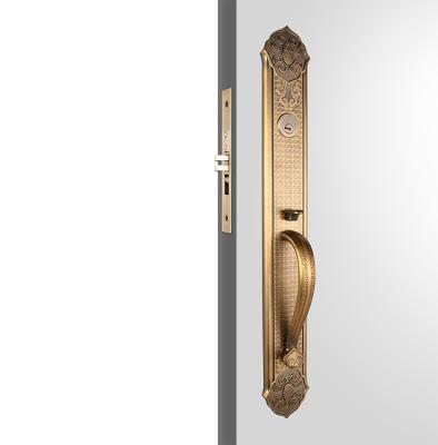 China Antike Bronze amerikanische Standard-Zylinder-Eingangs-Handleset-Sperre Hebel-Sperren zu verkaufen
