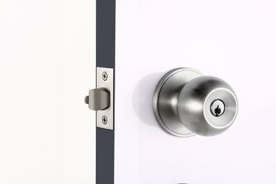 China Key Lock Cylinder Double Sided Door Knob Entrance C series 70mm Backset for sale