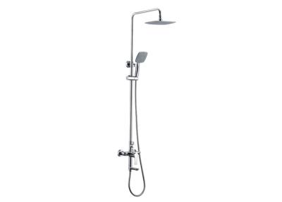 China Starlight Chrome Shower System With Euphoria Cube Handheld Shower Head for sale
